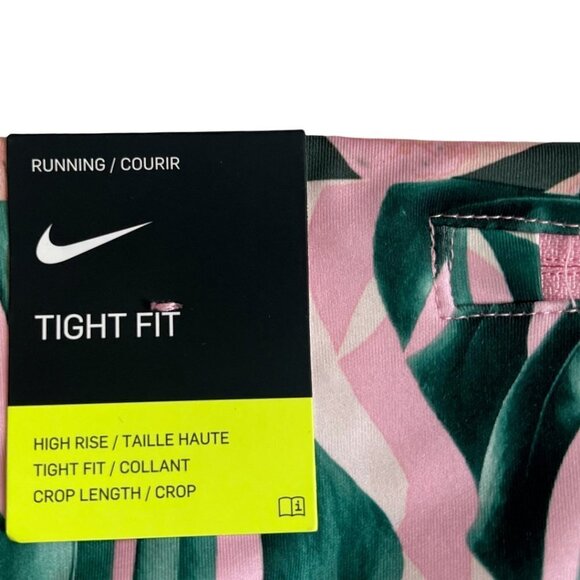 Nike Size Small Women's DRI-FIT Fast Runway Print Crop Running Tights N… - Picture 8 of 11